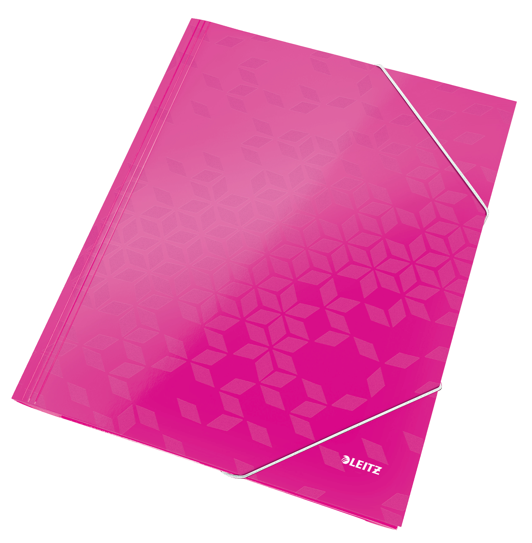 L:3 FLAP FOLDER WOW A4 CARDBOARD PINK