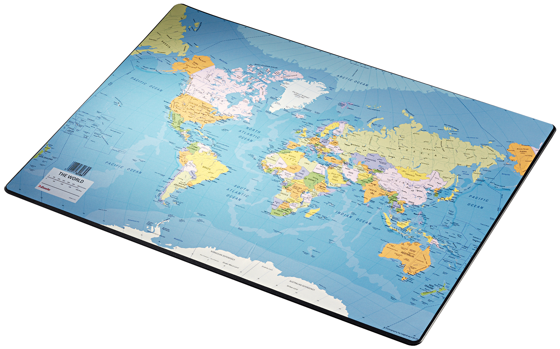 E:DESK MAT 40X53 CM W.MAP OF WORLD