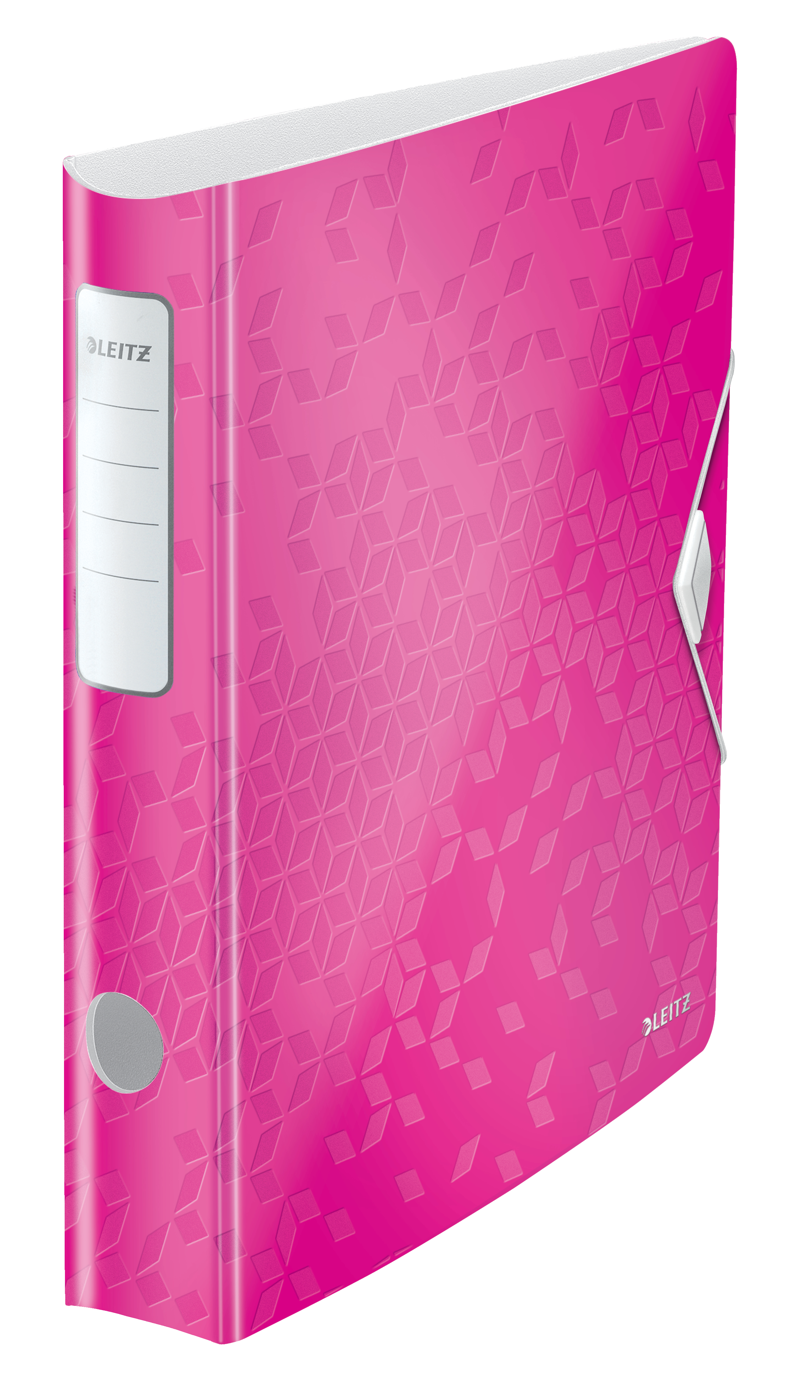 Leitz WOW Active 180° Lever Arch File, Polypropylene, 50mm Spine, A4, Metallic Pink - Outer Carton Of 5