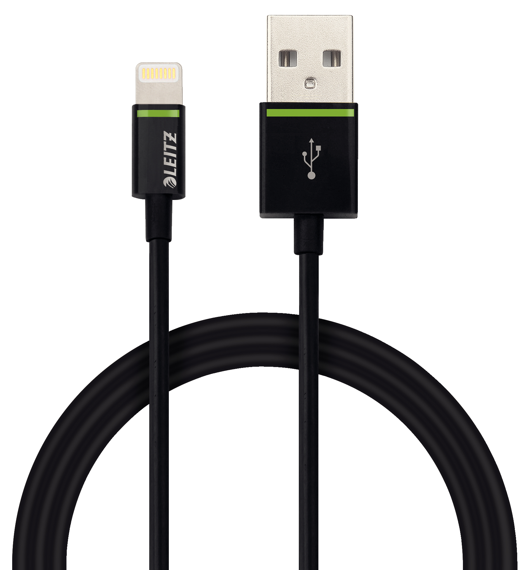 62120095 - Leitz Complete Lightning to USB Cable 1m For fast charging and synchronisation - Black - iPod, iPhone, iPad certified
