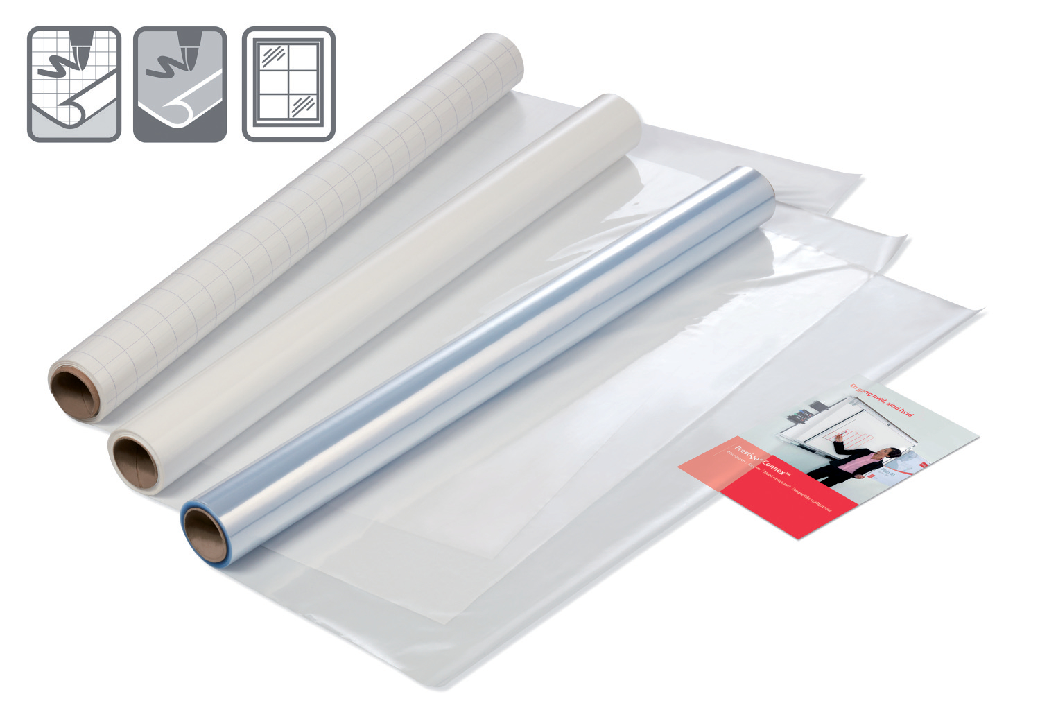 N:WHITEBOARD FOIL 800X600MM SQUARED
