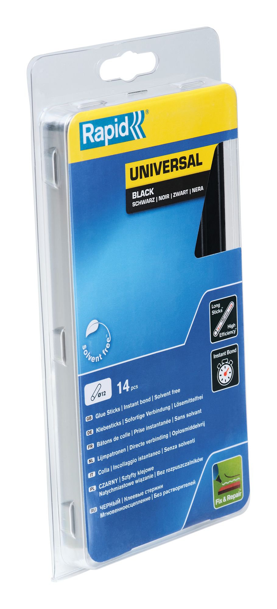 R:GLUE D12 UNIV. 14PCS 190MM BLACK