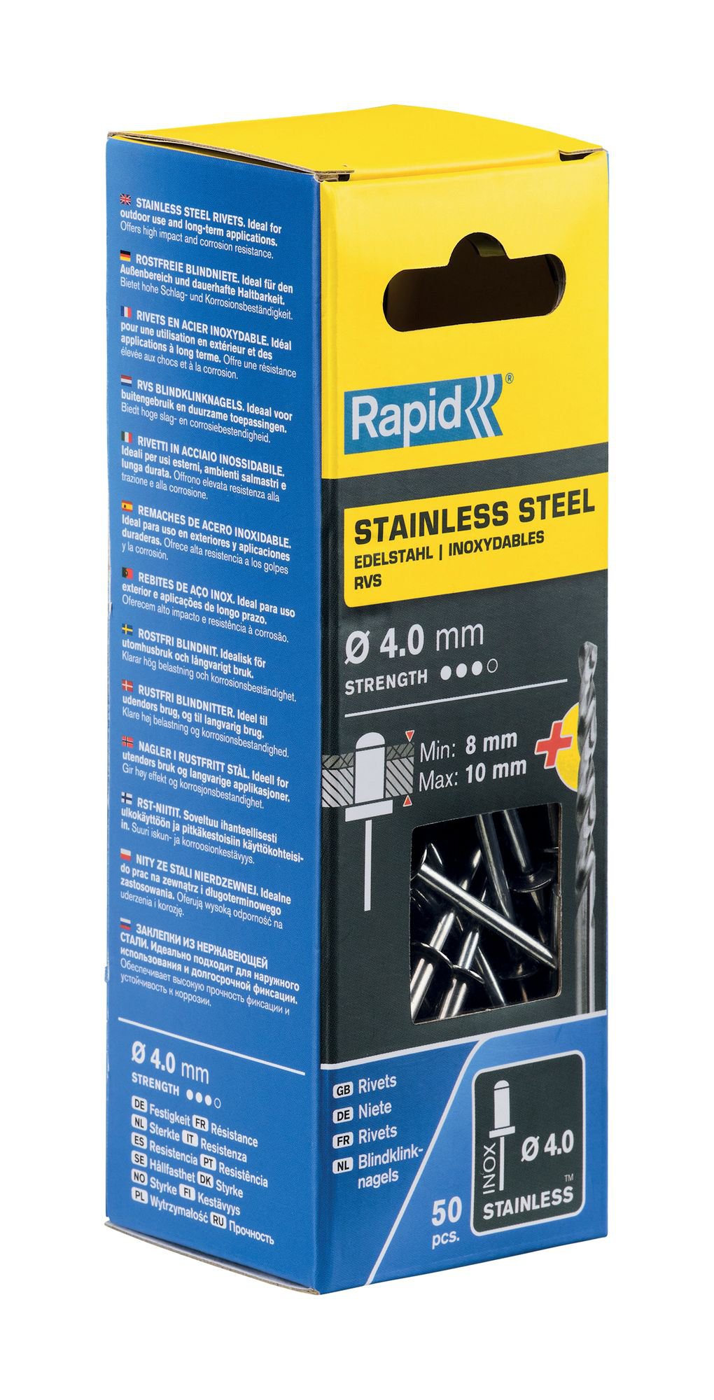 R:RIVETSÃ4X14MM STAINL STL(50)