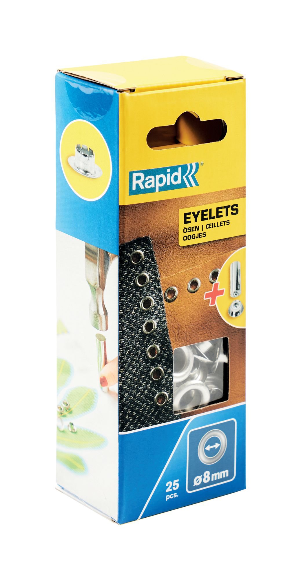R:EYELETS8MMBLIS(25)+2METTOOLS