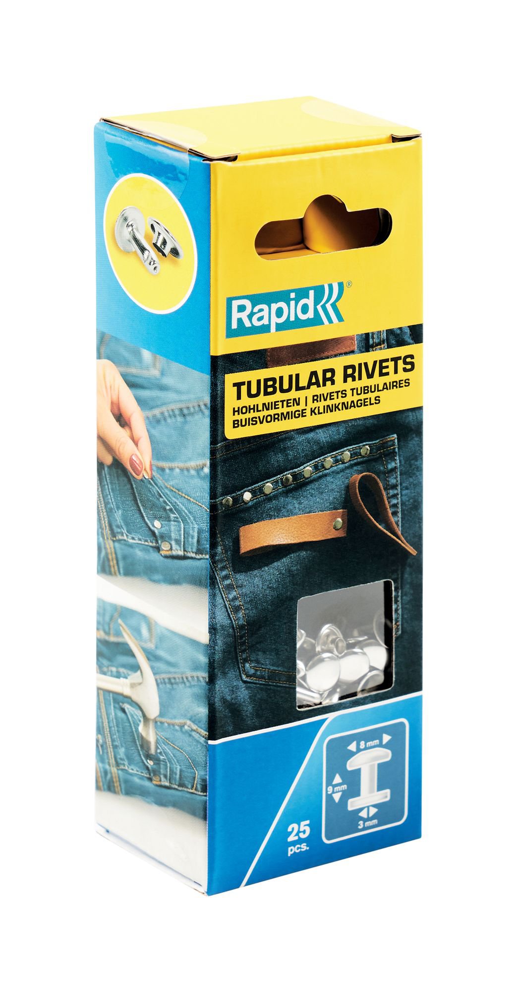 R:RIVET8X3X9MMCAP3X8MMBLIS(25)