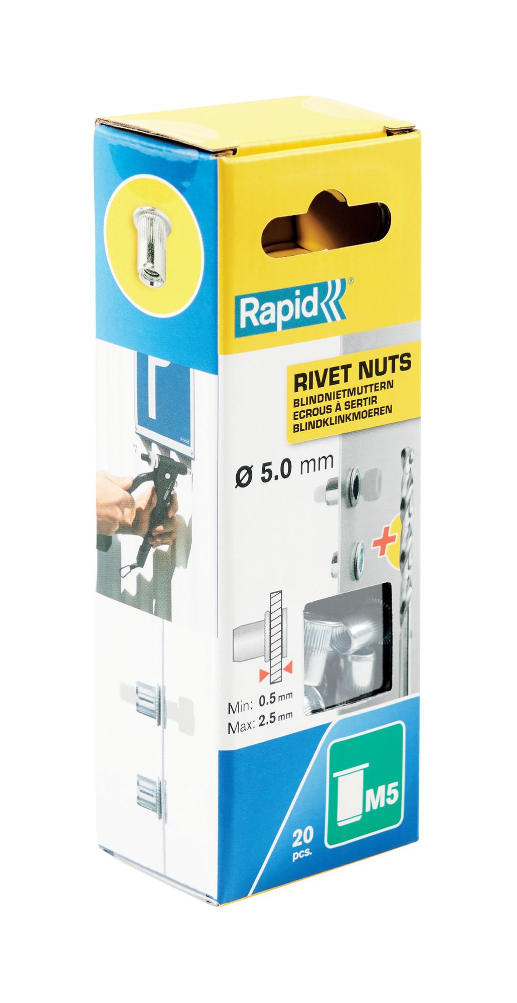 R:RIVET NUTS M5 20PCS BLISTER