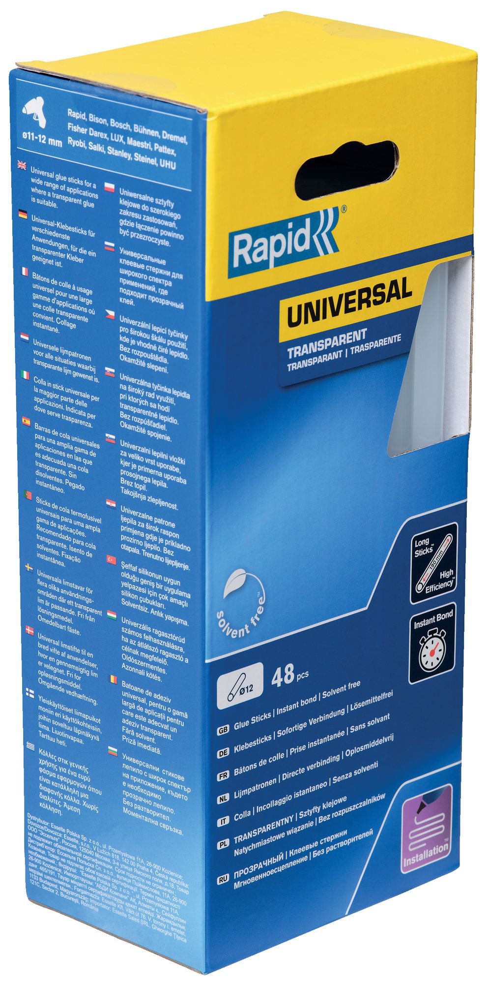 R:GLUE D12 UNIV. TRANSP. 48PCS 190MM