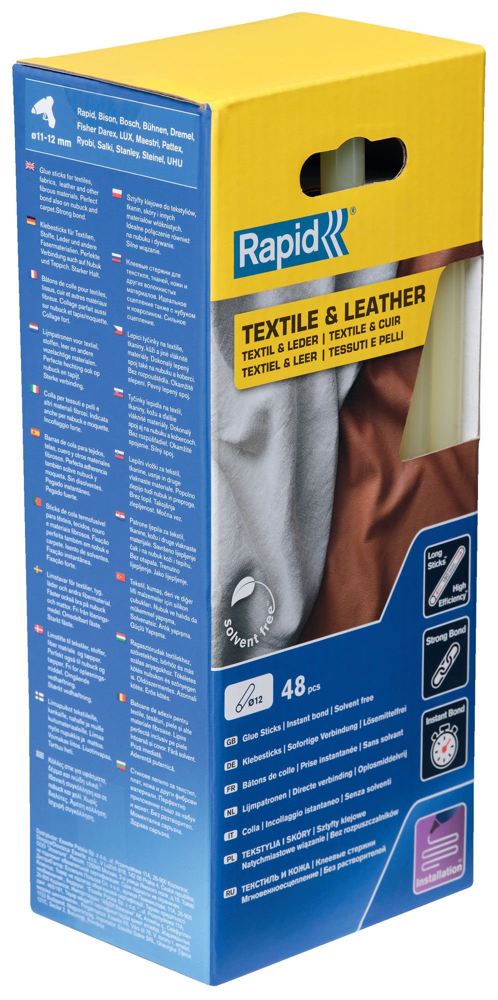 R:GLUE D12 TEXTI.FIBROUSMAT. 48PCS 190MM