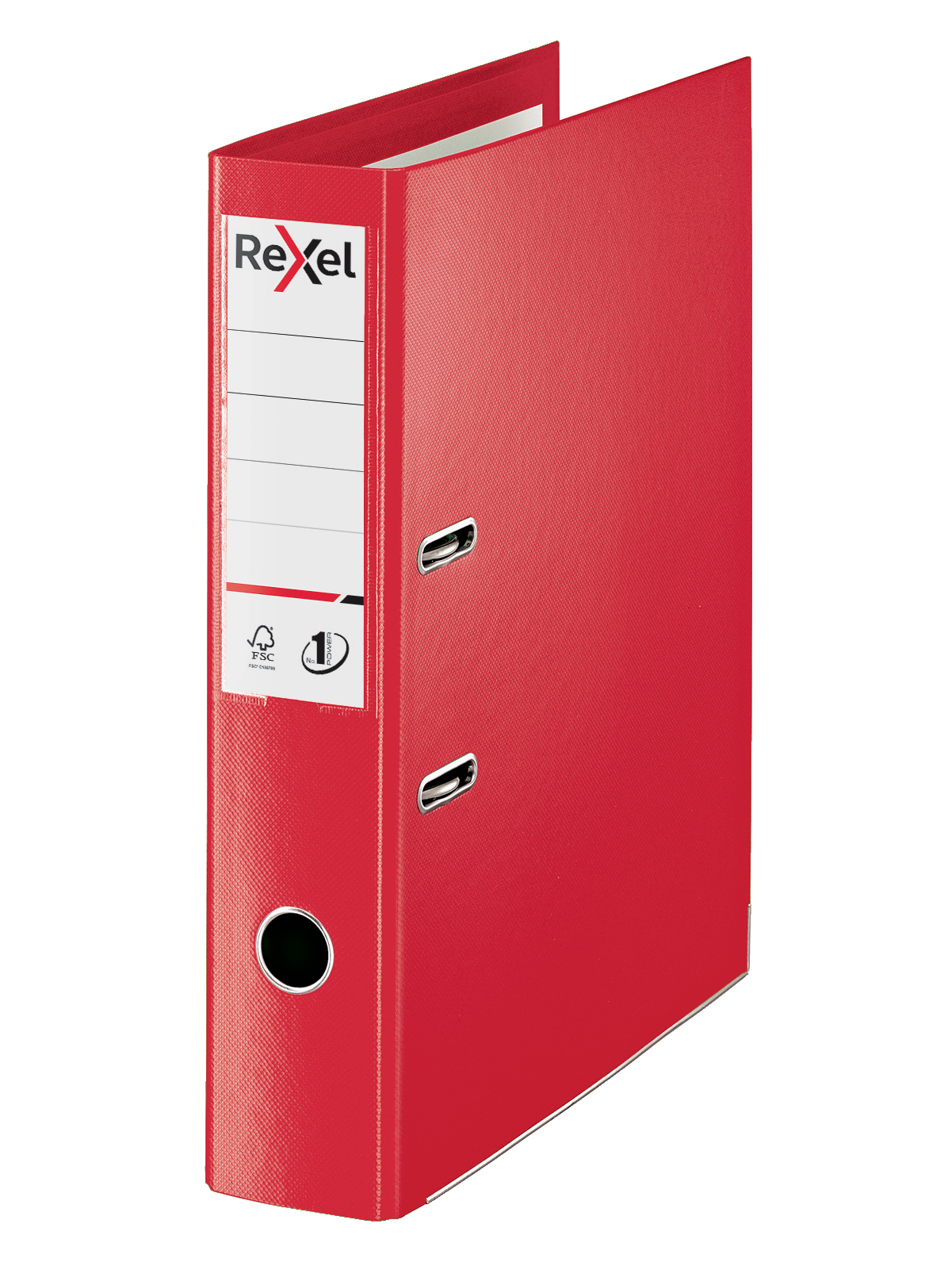 Rexel Choices Lever Arch File Polypropylene Foolscap 75mm Spine Width Red (Pack 10)