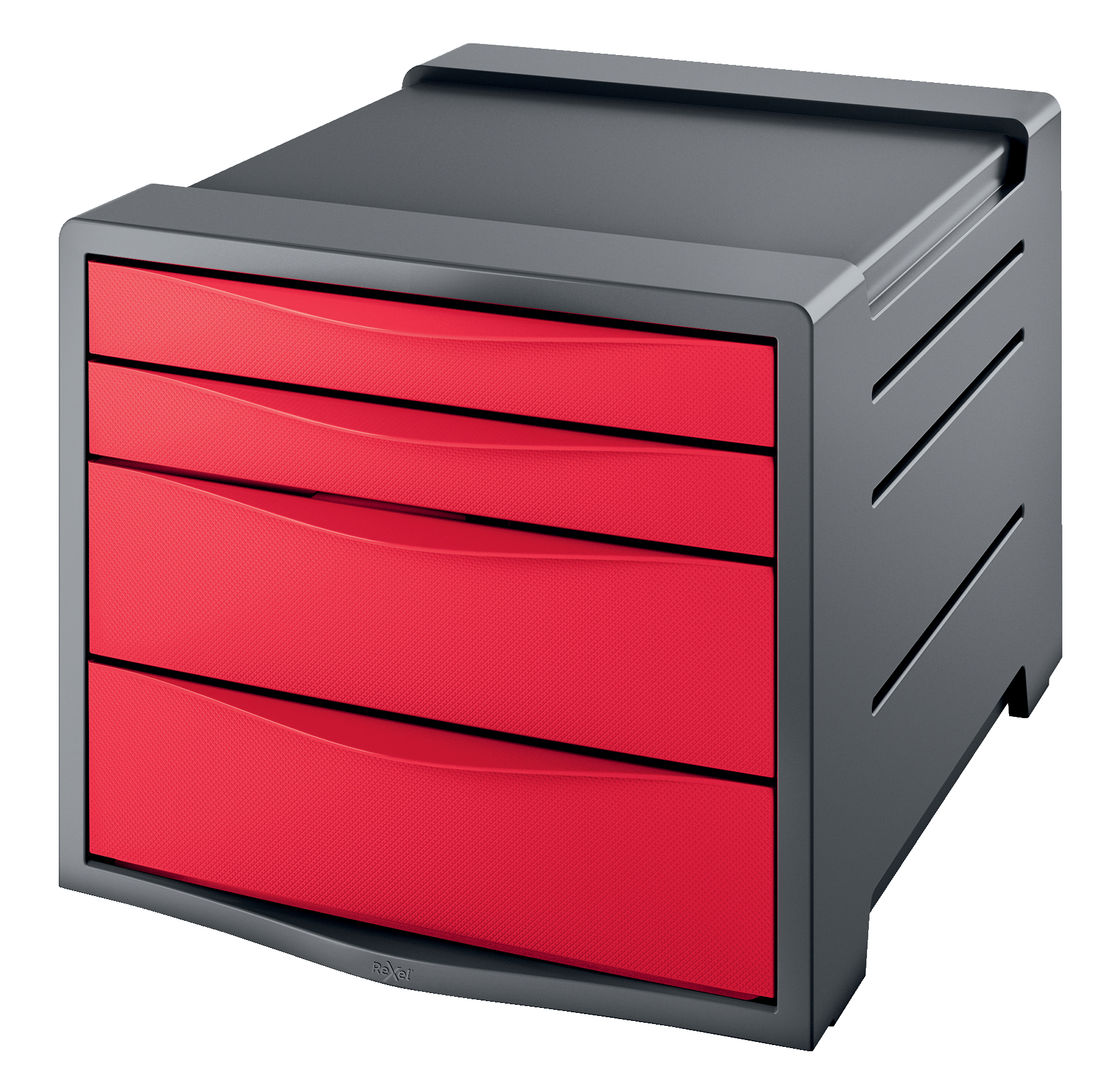 Rexel Choices 4 Drawer Cabinet A4, Red