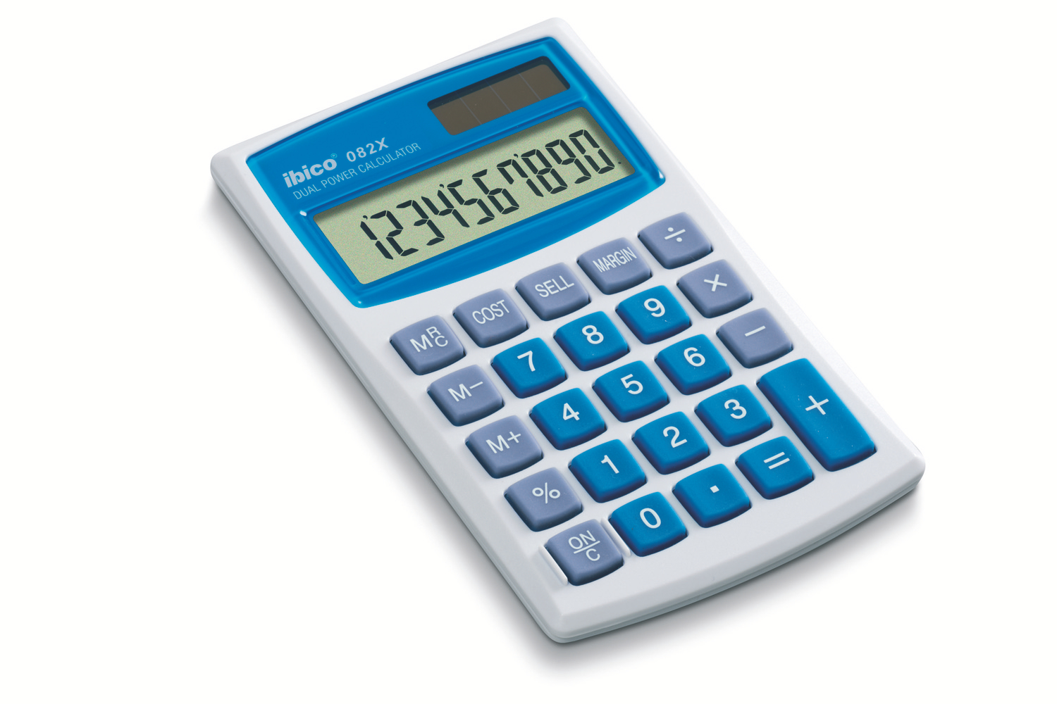 Ibico 082X Pocket Calculator White/Blue