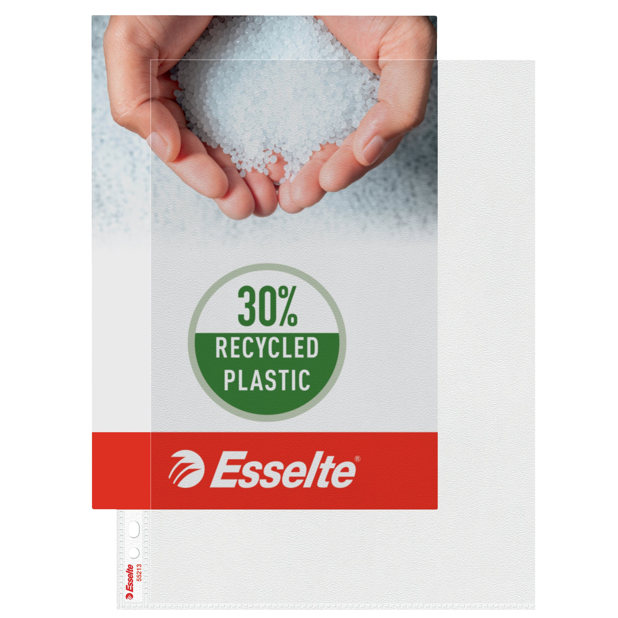 E:POCKTSTAND A4 RECYCLED PP T+L CL (100)