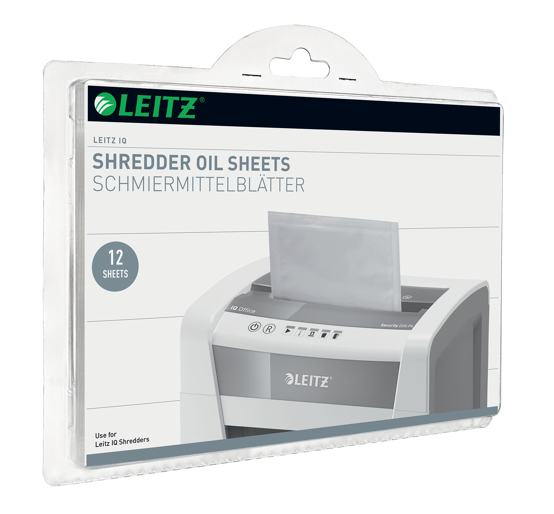L:OIL SHEETS FOR IQ SHREDDER 12PCS