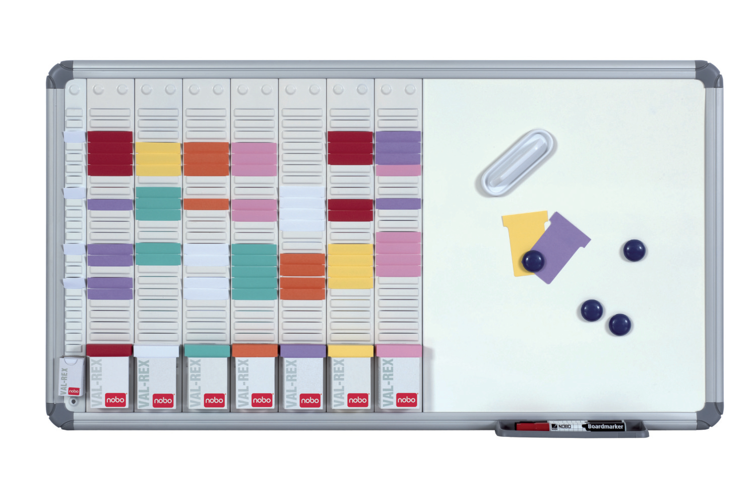 Nobo T-Card Planning Kit 8 columns, 24 slots