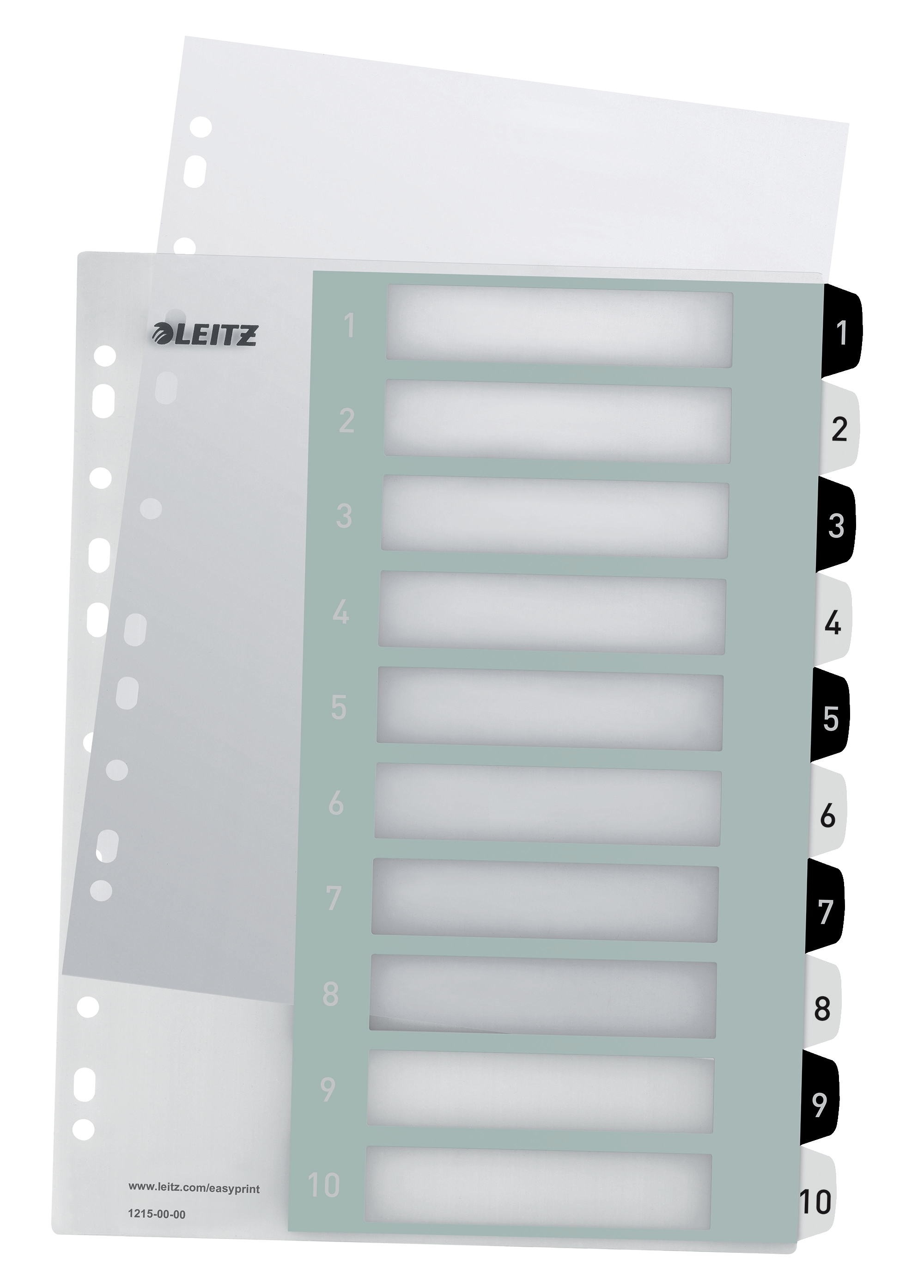 L:INDEX PRINT 1-10 WOW A4 PP WHITE-BLACK