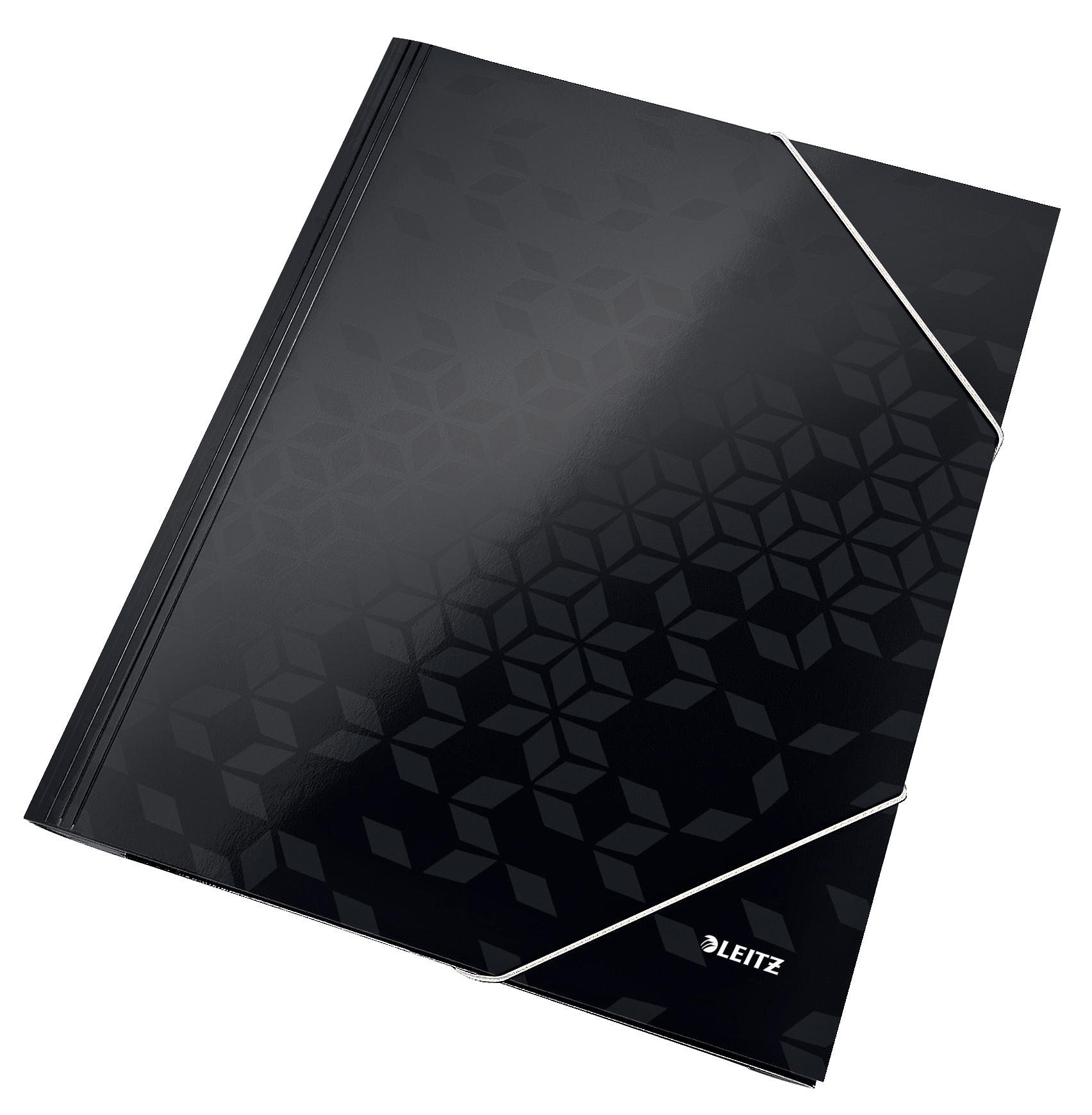 L:3 FLAP FOLDER WOW A4 CARD BLACK