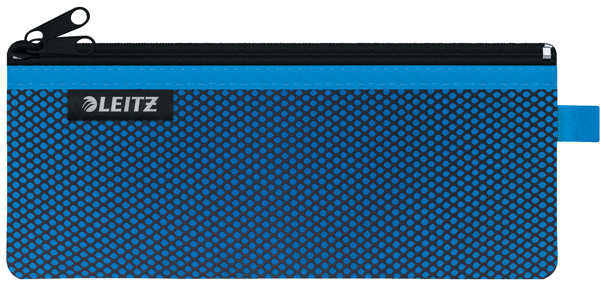 L: 2-POCKET POUCH WOW M SIZE, BLUE