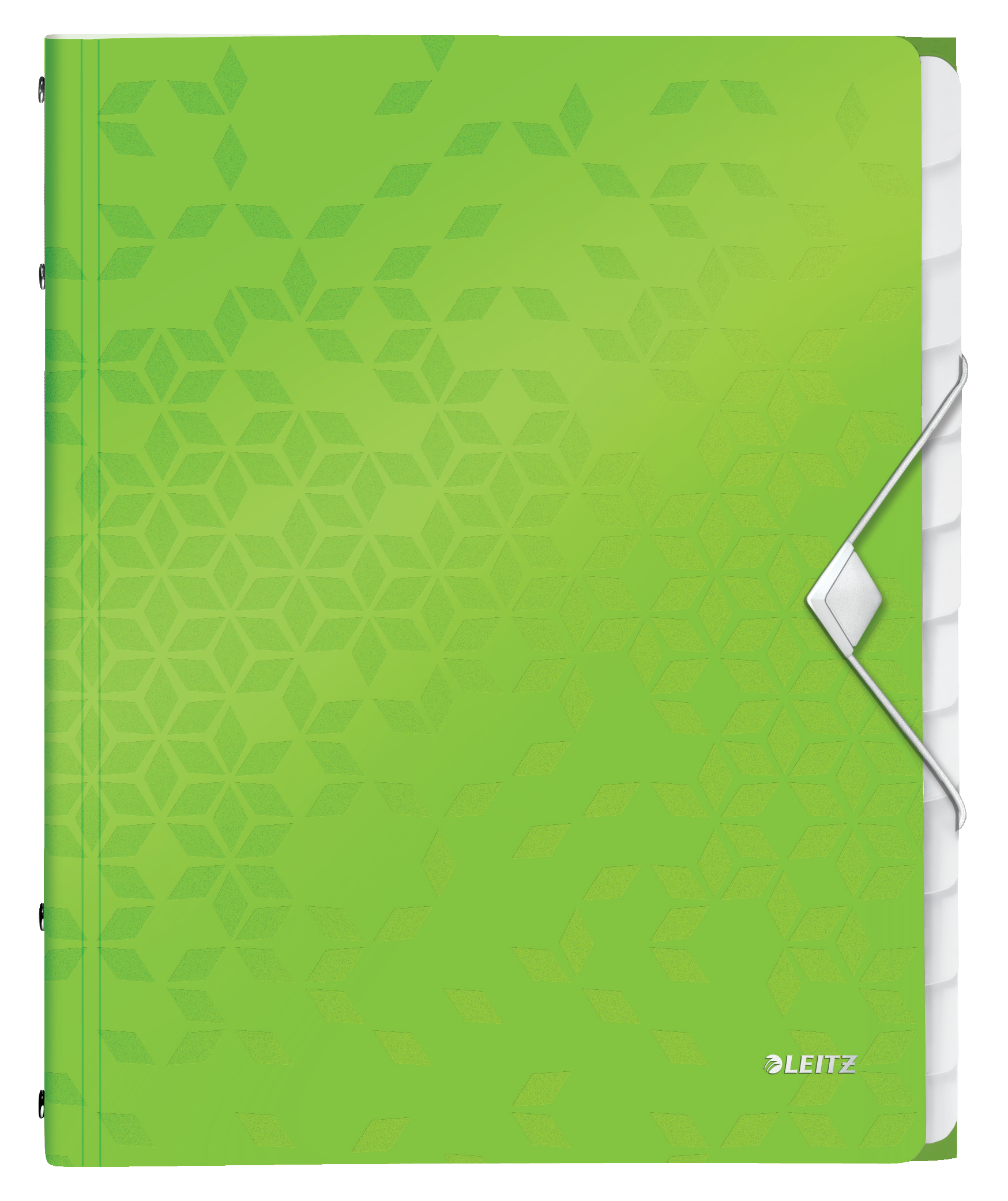 L:DIVIDER BOOK WOW A4 PP 12TABS GREEN