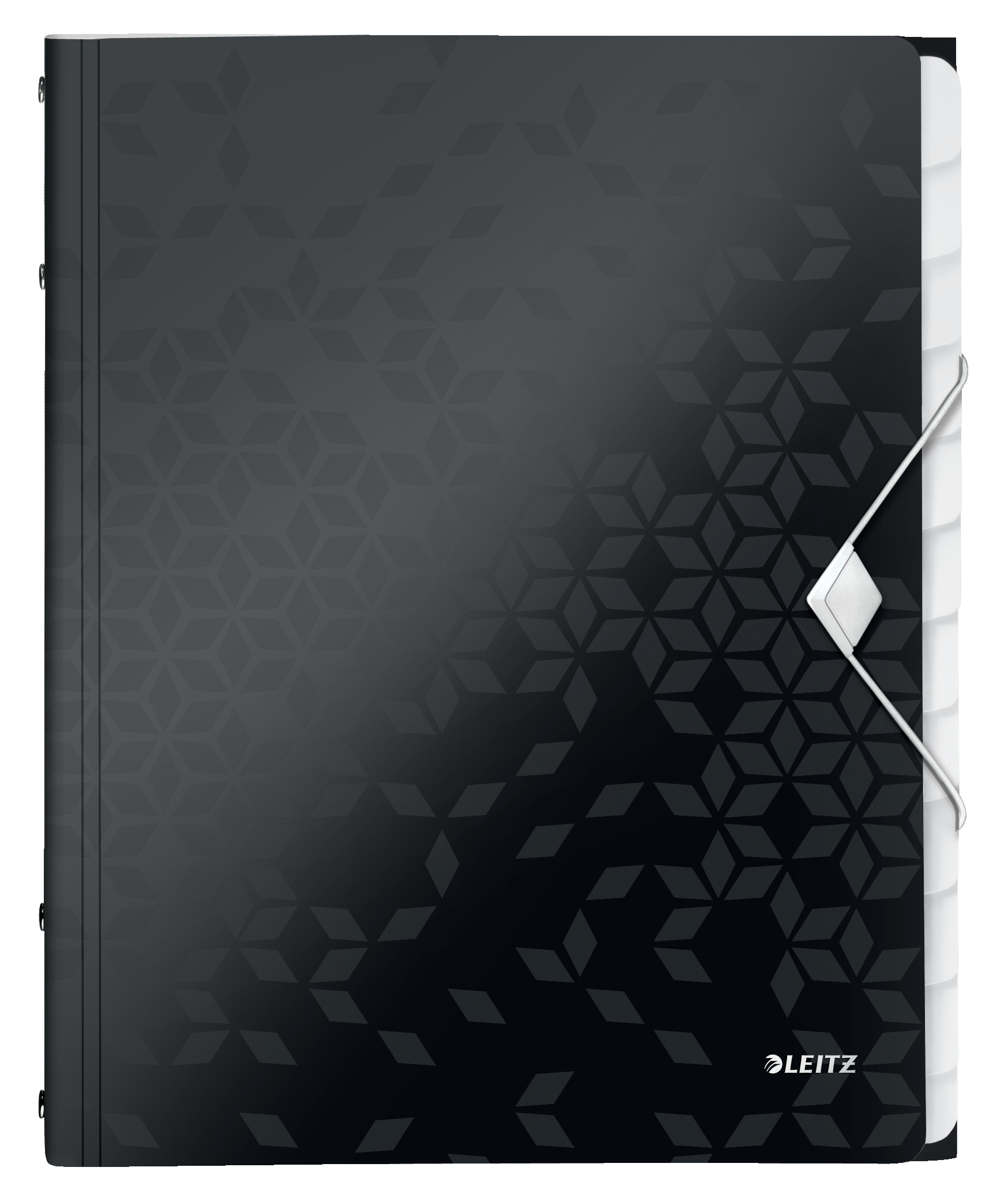 L:DIVIDER BOOK WOW A4 PP 12TABS BLACK