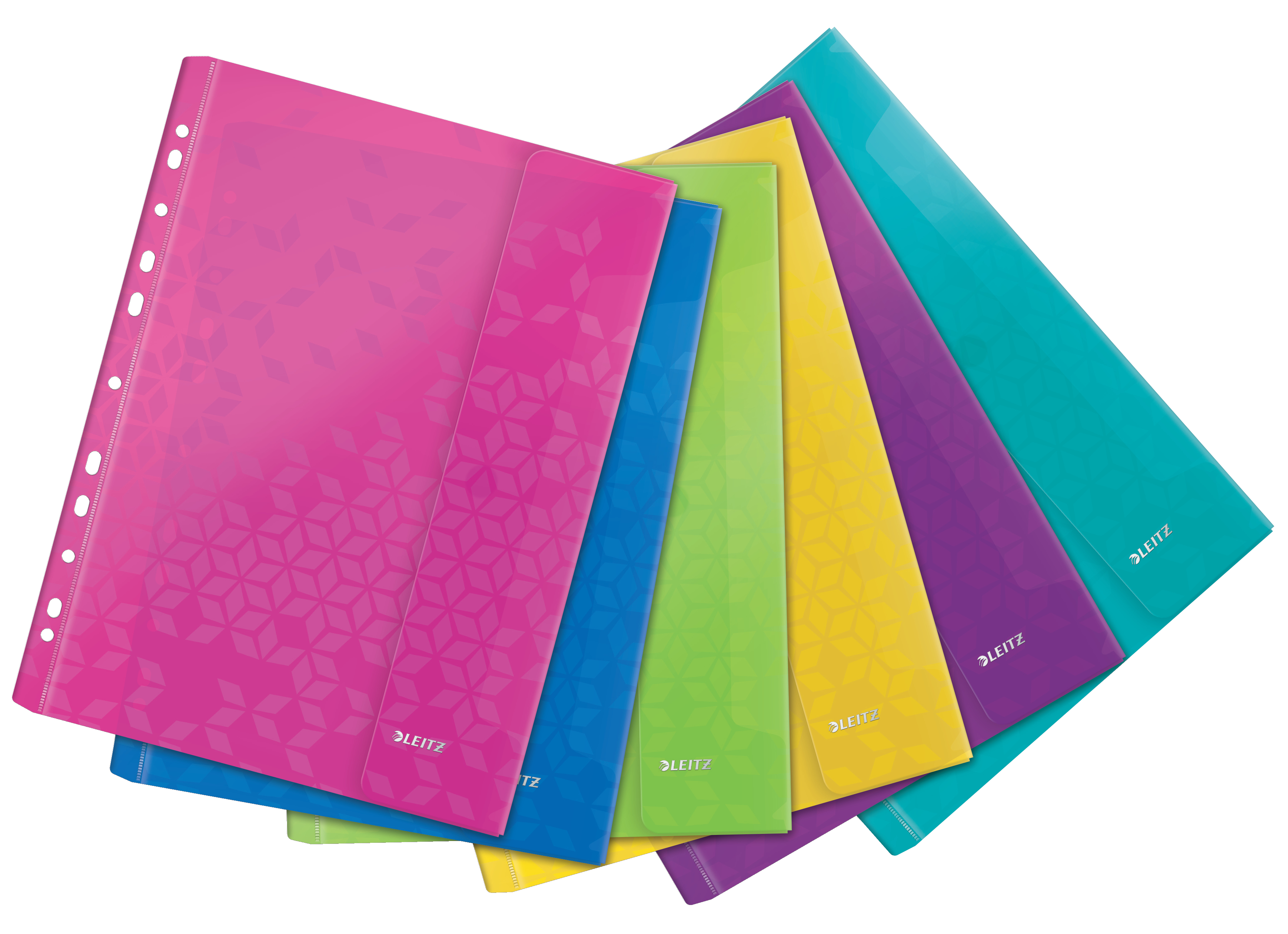 L:POCKET FILE WOW A4 PP ASSORTED