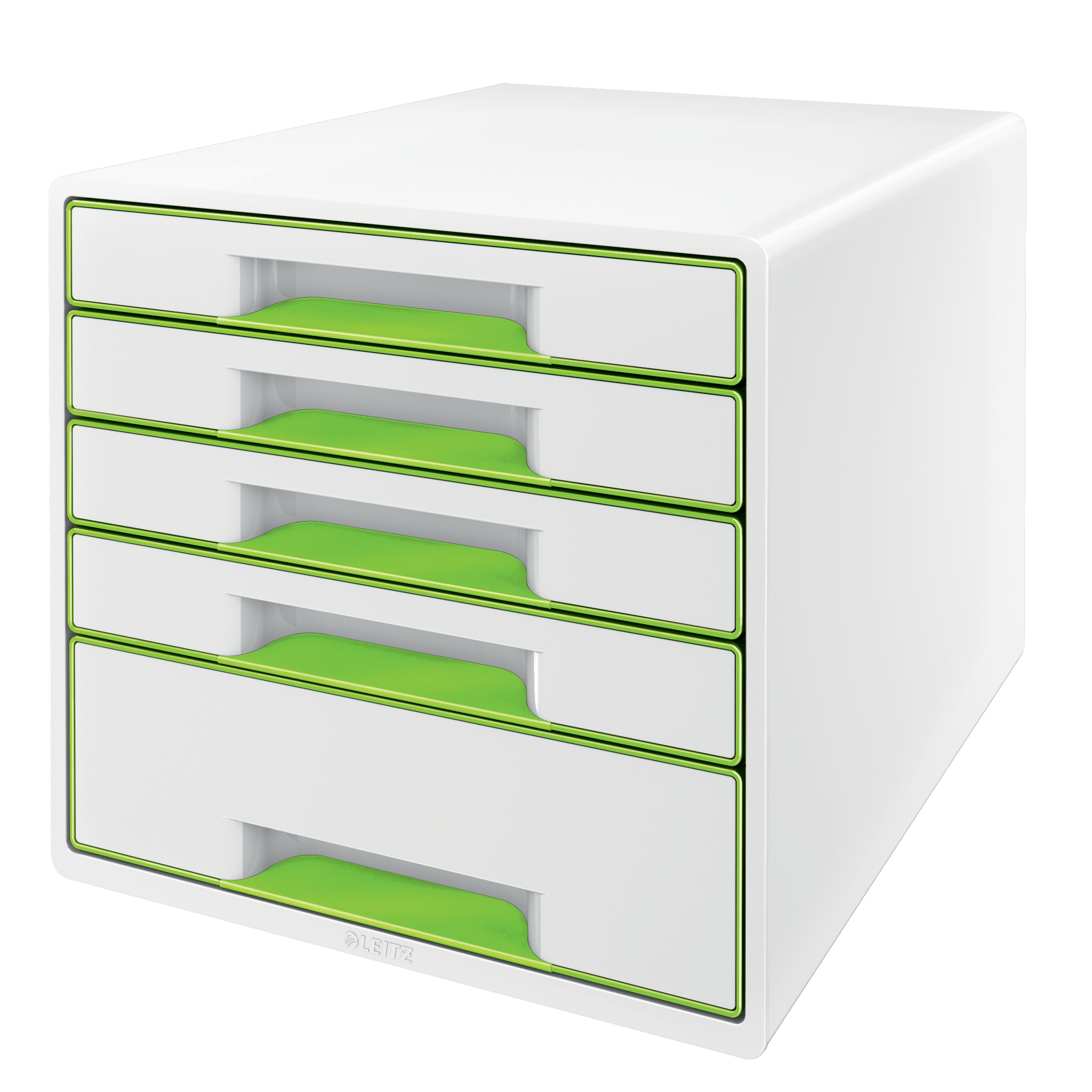 L:DRAWER CABINET WOW CUBE 5D WH/GREEN