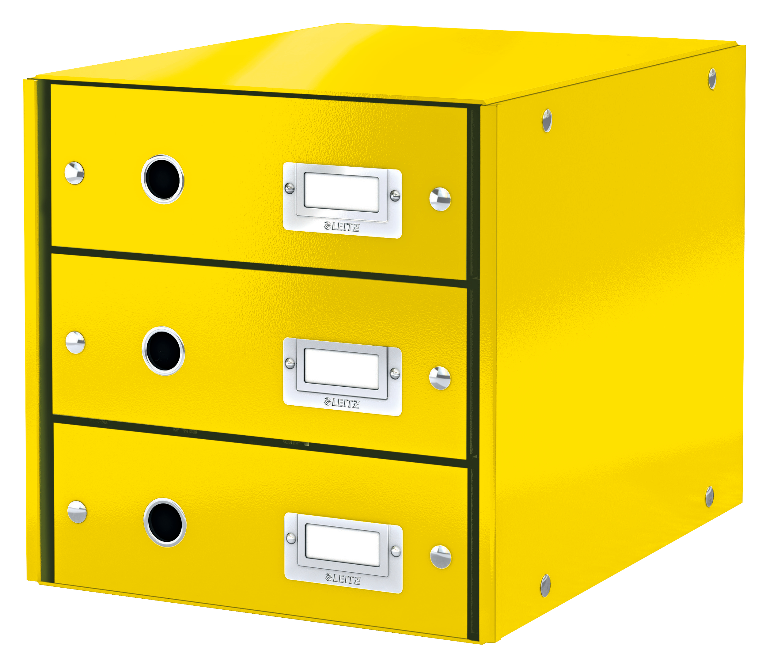 L:DRAWER CABINET C&S WOW 3DRAWER YELLOW