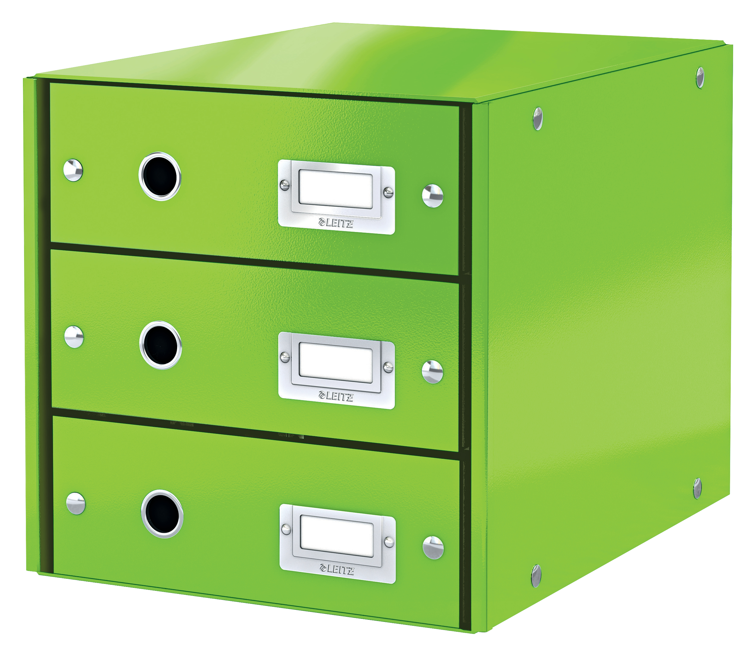 L:DRAWER CABINET C&S WOW 3DRAWER GREEN