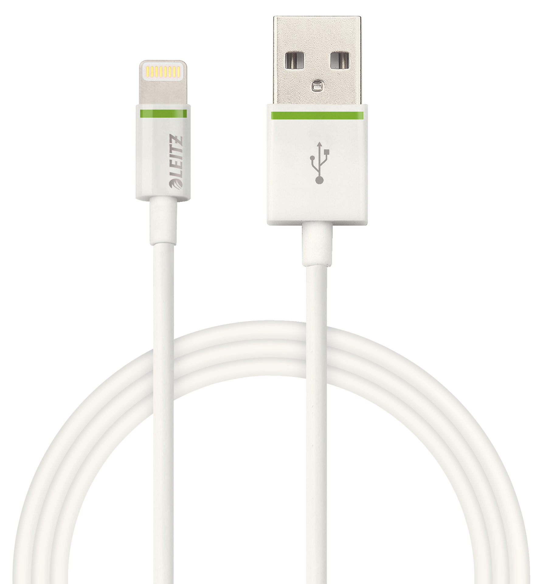 62120001 - Leitz Complete Lightning to USB Cable 1m For fast charging and synchronisation, White - iPod, iPhone, iPad certified