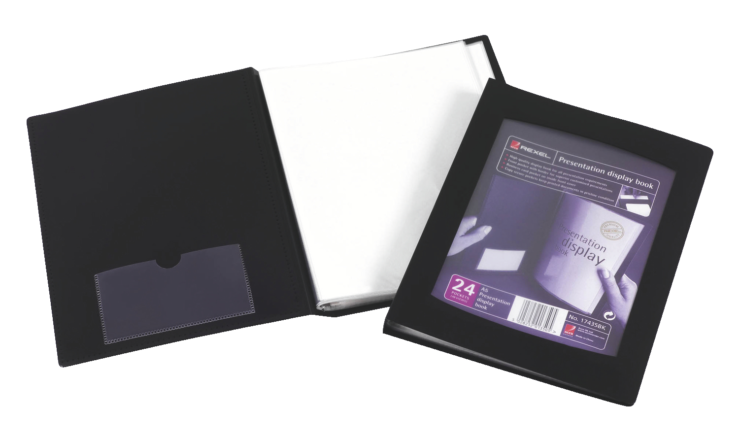 RX:DISPLAY BOOK A5 24PO BLACK