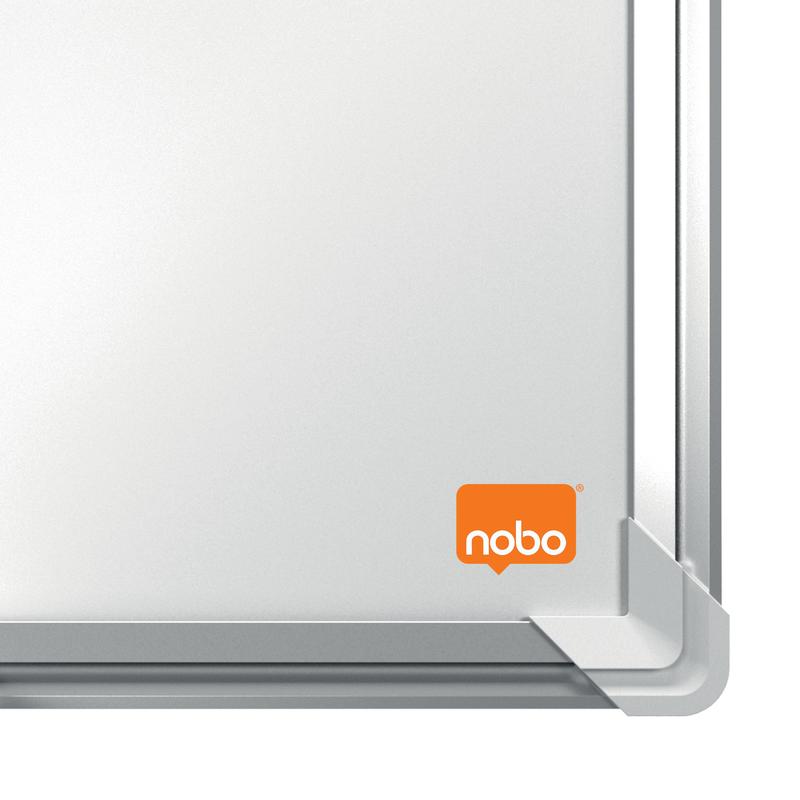 Nobo Premium Plus Non Magnetic Melamine Whiteboard Aluminium Frame 900x600mm