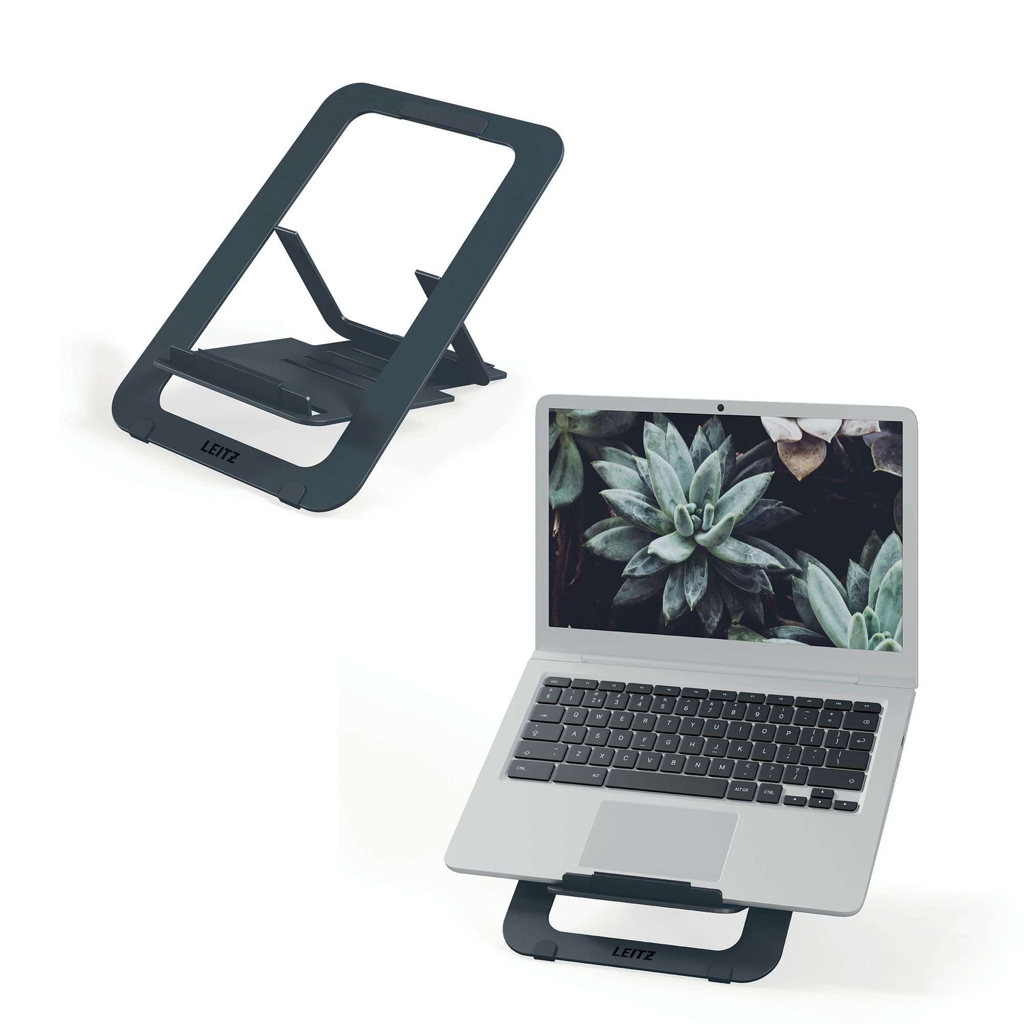 LEITZ ALUMINIUM ULTRA FLAT LAPTOP STAND