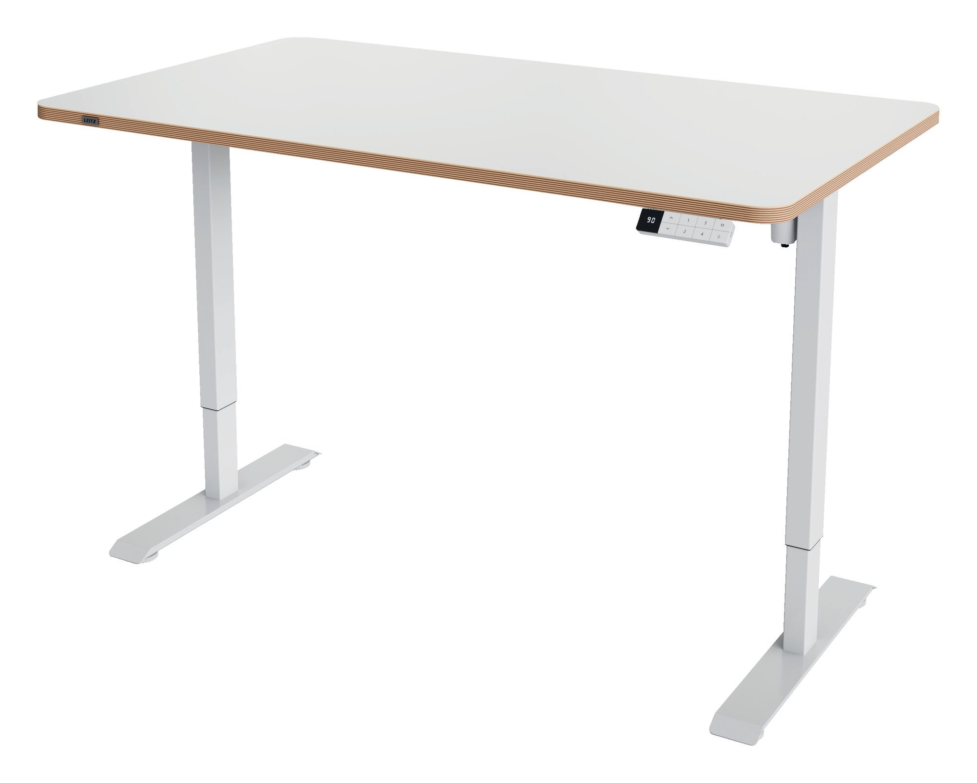 L:ERGO SITSTAND DESK 140X80CM WHITE UK