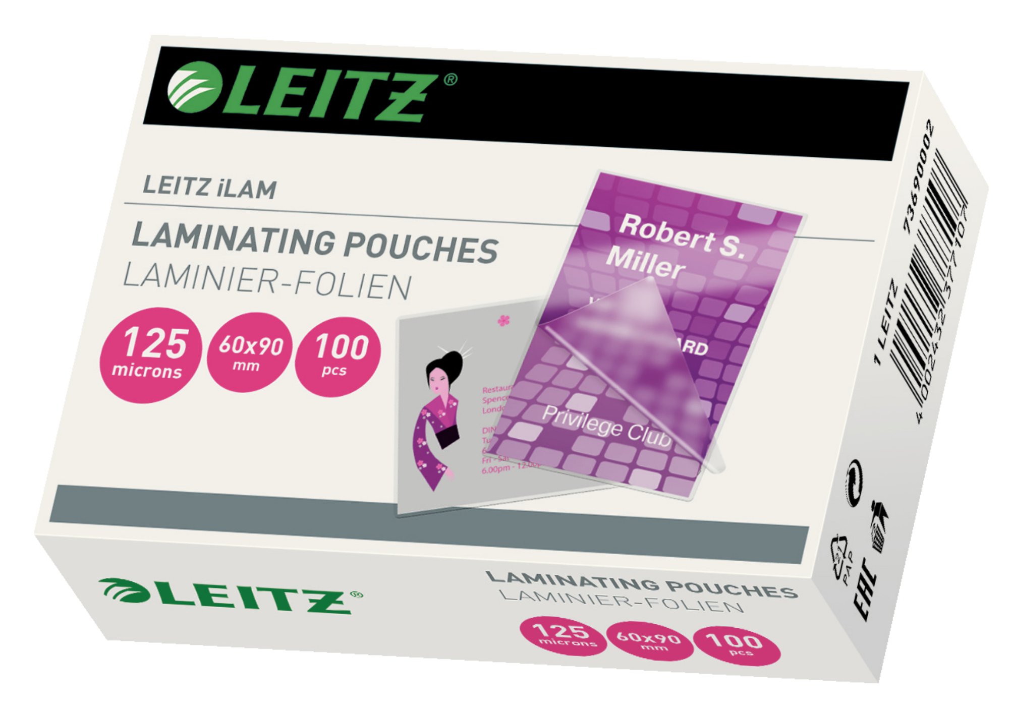 L:LAM POUCH 60X90 125M (100)