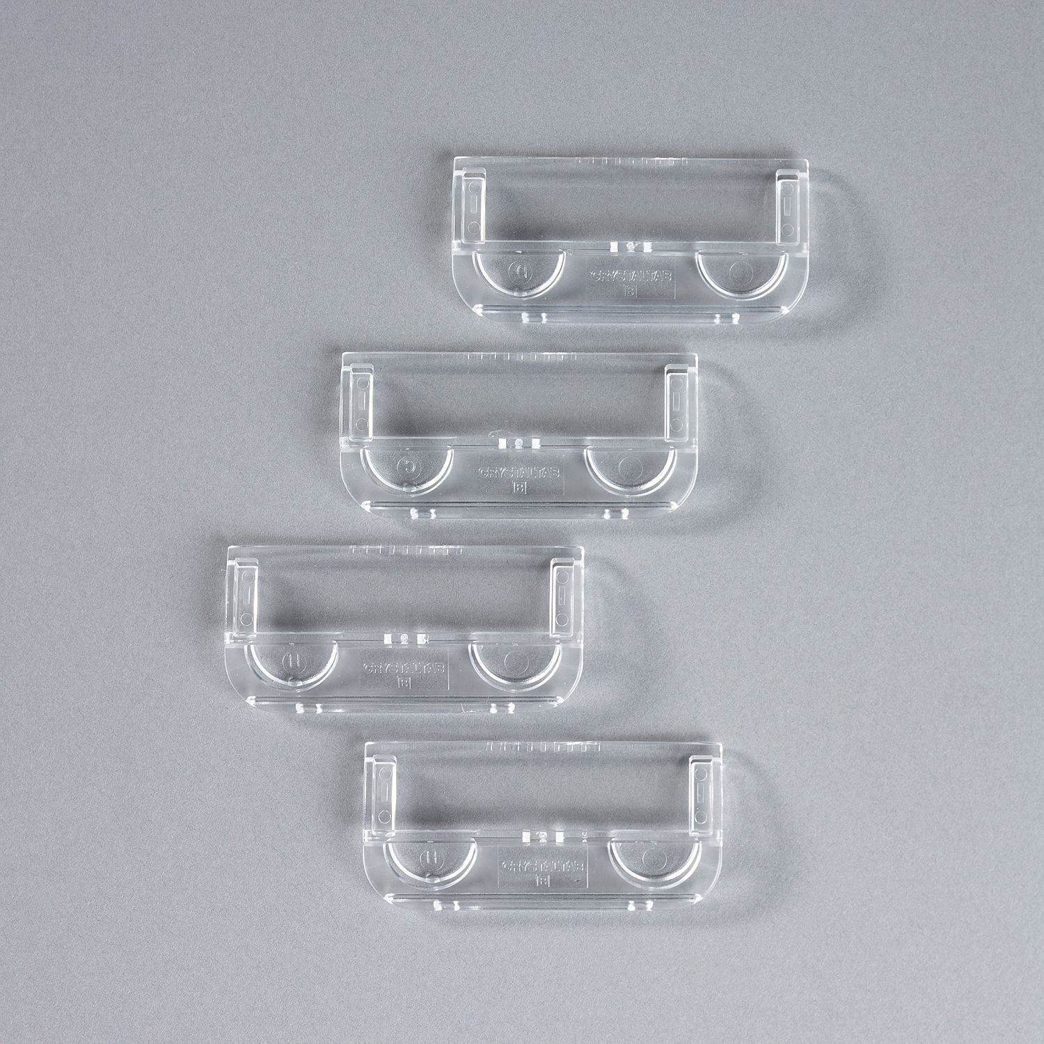 Rexel Crystalfile Plastic Tabs PK50