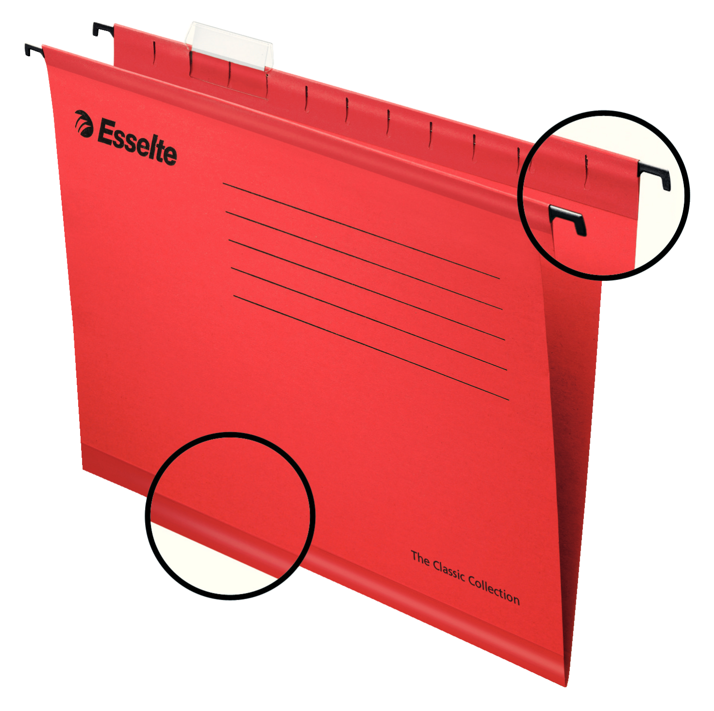 E:SUSP.FILE CLASSIC A4 25PCS RED