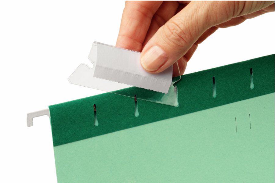 E:LABEL HOLDER CLASSIC INSERT 50MM 25PCS