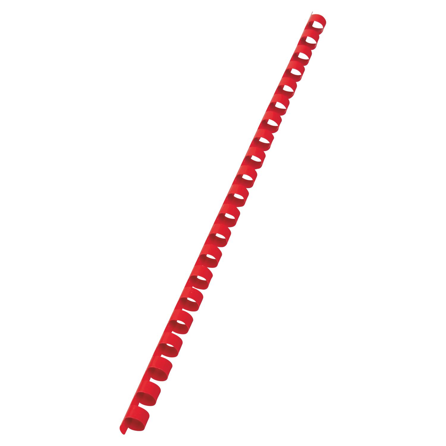 GBC Binding Comb A4 10mm Red (Pack 100) 4028215