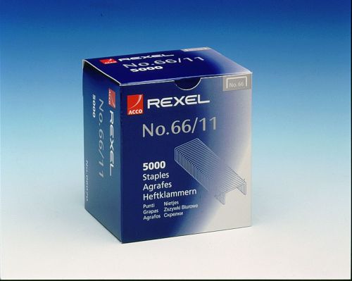 Rexel+66%2F11mm+Staples+%28Pack+5000%29+06070