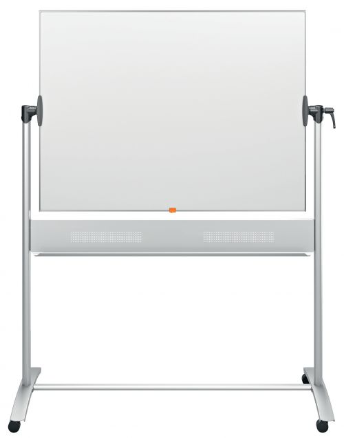Nobo+Mobile+Nano+Clean+Whiteboard+Easel+Magnetic+Steel+Horizontal+Pivot+W1200xH900mm+Board+Ref+1901029