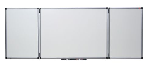 Nobo+Confidential+Lockable+Non-Magnetic+Whiteboard+Aluminium+Frame+900x1200mm+31630514