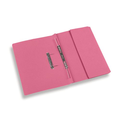Rexel Jiffex Pocket Transfer File Manilla Foolscap 315gsm Pink (Pack 25) 43317EAST