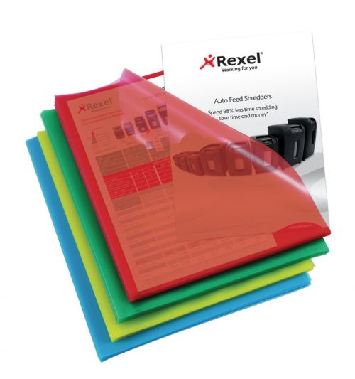 Rexel+Cut+Flush+Folder+Polypropylene+Copy-secure+Embossed+Finish+A4+Assorted+Ref+12216AS+%5BPack+100%5D