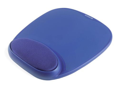 Kensington+Foam+Mousepad+with+Integral+Wrist+Rest+Blue+-+64271