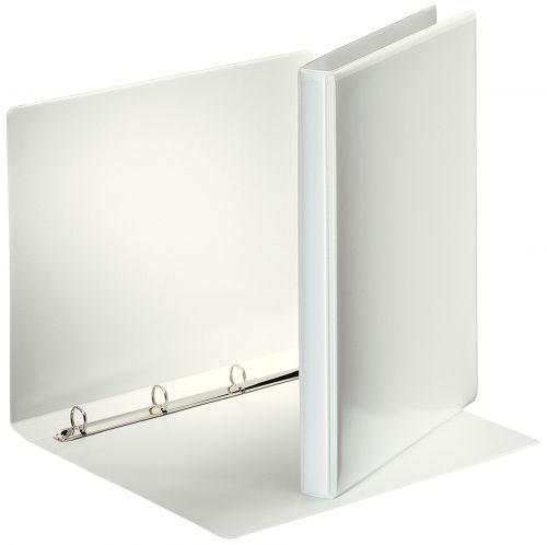 Esselte Essentials Presentation Ring Binder Polypropylene 4 O-Ring A4 16mm Rings White (Pack 10) 49700