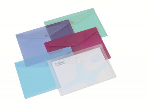 Rexel+Popper+Wallet+Polypropylene+A4+Assorted+Colours+%28Pack+6%29+16129AS
