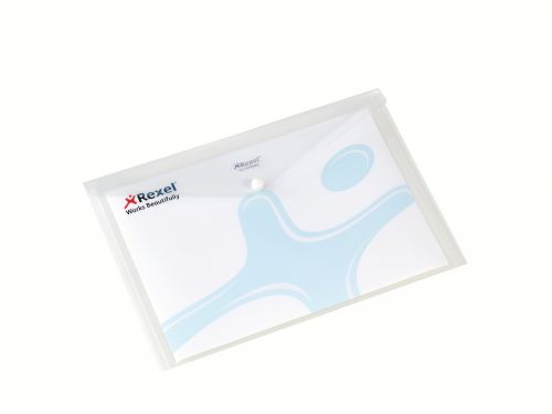 Rexel+Popper+Wallet+Folder+Polypropylene+A4+Translucent+White+Ref+16129+%5BPack+5%5D