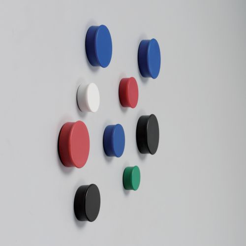 Nobo+Round+Magnets+20mm+Assorted+Colours+%28Pack+10%29+1901016