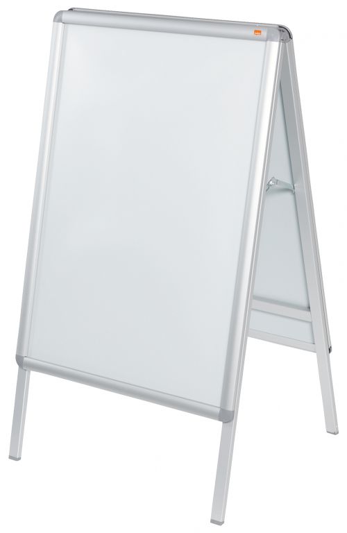 Nobo A Board Snap Frame Poster Display A1 Aluminium Frame Plastic Front Silver 1902206