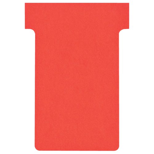 T Cards Nobo T-Cards A50 Size 2 Red (Pack 100) 2002003