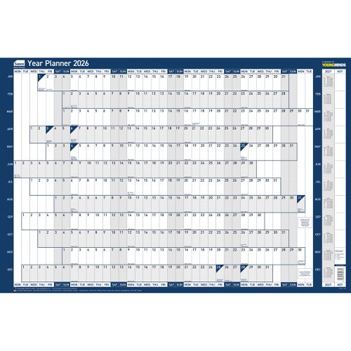 Sasco 2026 Original Year Wall Planner 915W x 610mmH With Wet Wipe Pen & Sticker Pack Board Mounted - 2410261 Sasco 2026 Original Year Wall Planner 915W x 610mmH With Wet Wipe Pen & Sticker Pack Board Mounted - 2410261